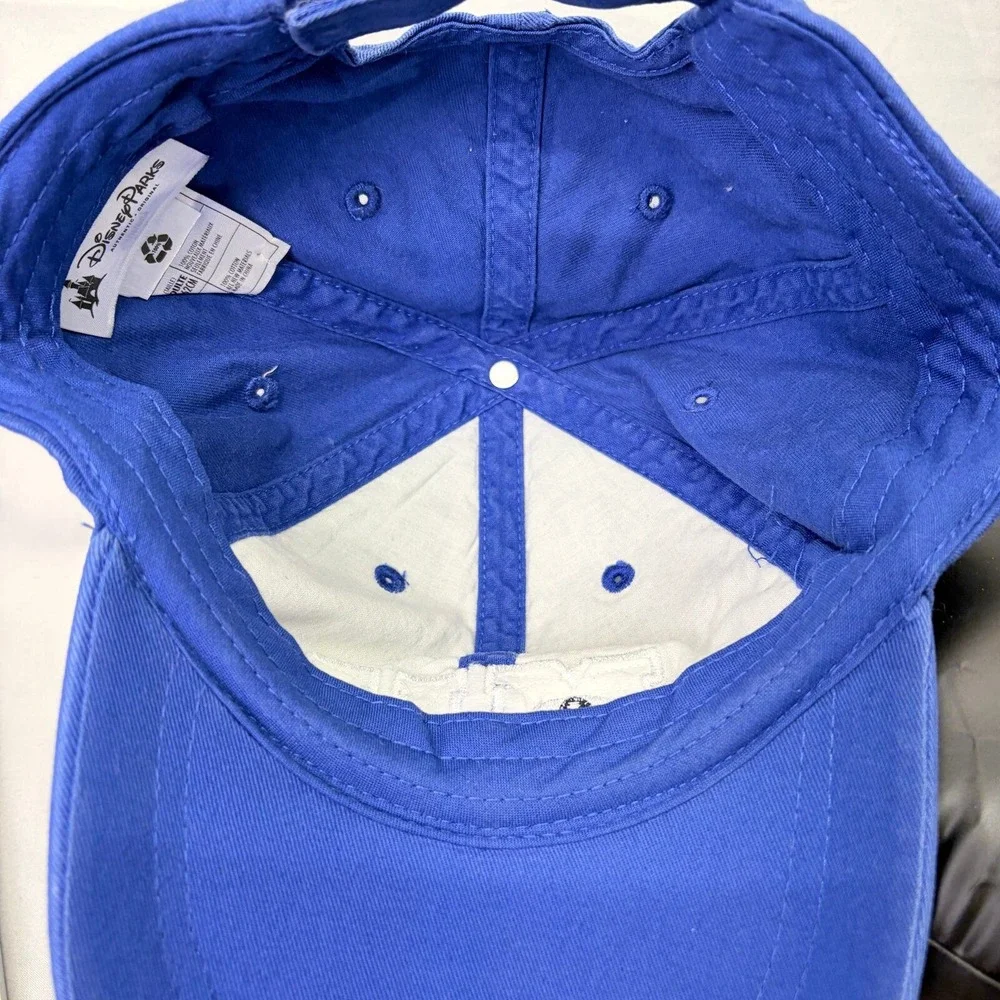 Disney Parks Monsters University Hat Unisex Adult OSFM Blue Distressed MU Cap
